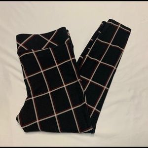 Torrid Black/Red Plaid Leggings